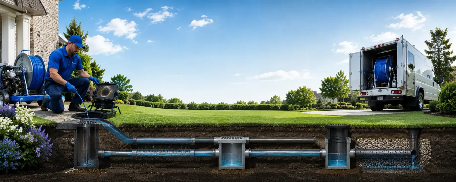 Outdoor drain cleaning information for Akaska, SD